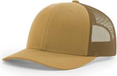Richardson 112 Snapback Trucker Caps - Amber Gold - Tan / One Size Fits Most