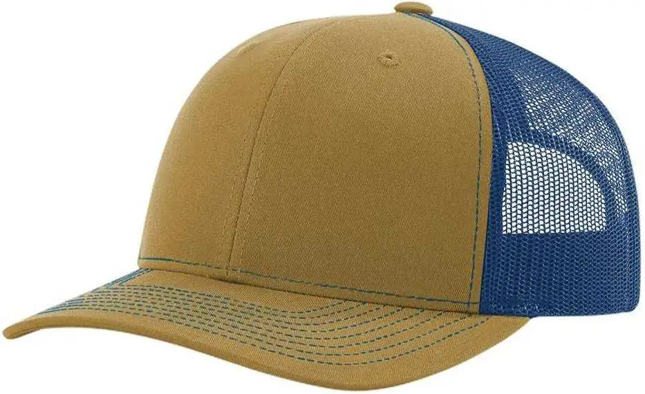 Richardson 112 Snapback Trucker Caps - Biscuit True Blue - Tan Blue / OSFM