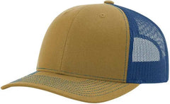 Richardson 112 Snapback Trucker Caps - Biscuit True Blue - Tan Blue / OSFM