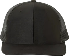 Richardson 112 Snapback Trucker Caps - Black