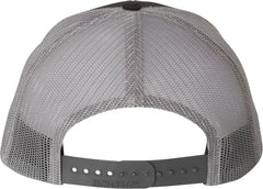 Richardson 112 Snapback Trucker Caps - Black Charcoal