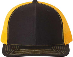 Richardson 112 Snapback Trucker Caps - Black Gold - Black Gold / OSFM