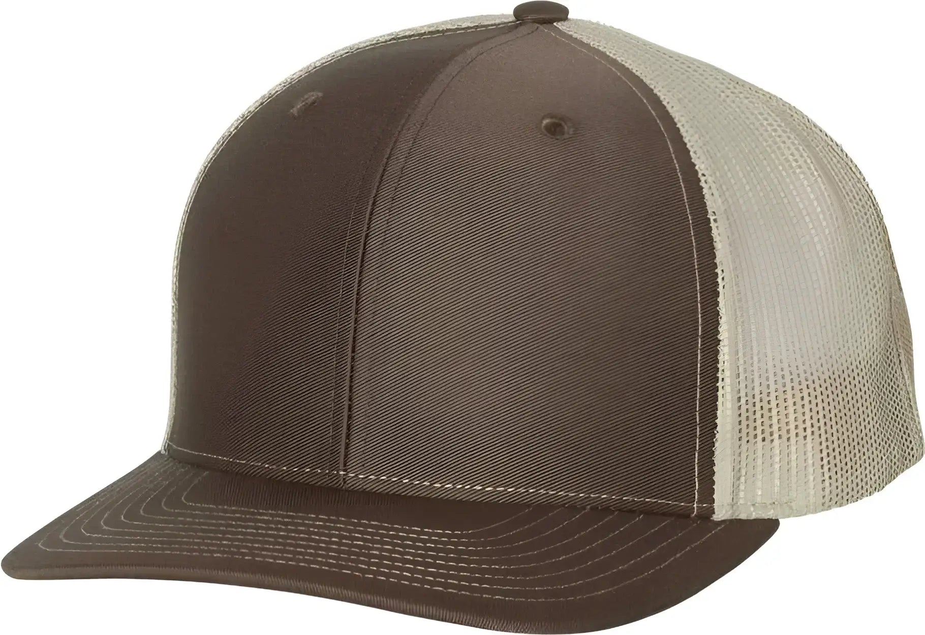 Richardson 112 Snapback Trucker Caps - Brown Khaki - Brown Khaki / OSFM