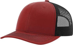 Richardson 112 Snapback Trucker Caps - Cardinal Black - Cardinal Black / OSFM