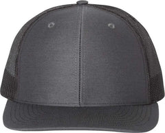 Richardson 112 Snapback Trucker Caps - Charcoal Black - Dark Gray Black / OSFM