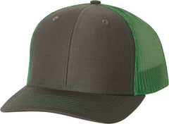 Richardson 112 Snapback Trucker Caps - Charcoal Kelly - Dark Gray Kelly / OSFM