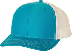 Richardson 112 Snapback Trucker Caps - Cyan White - Aqua White / OSFM