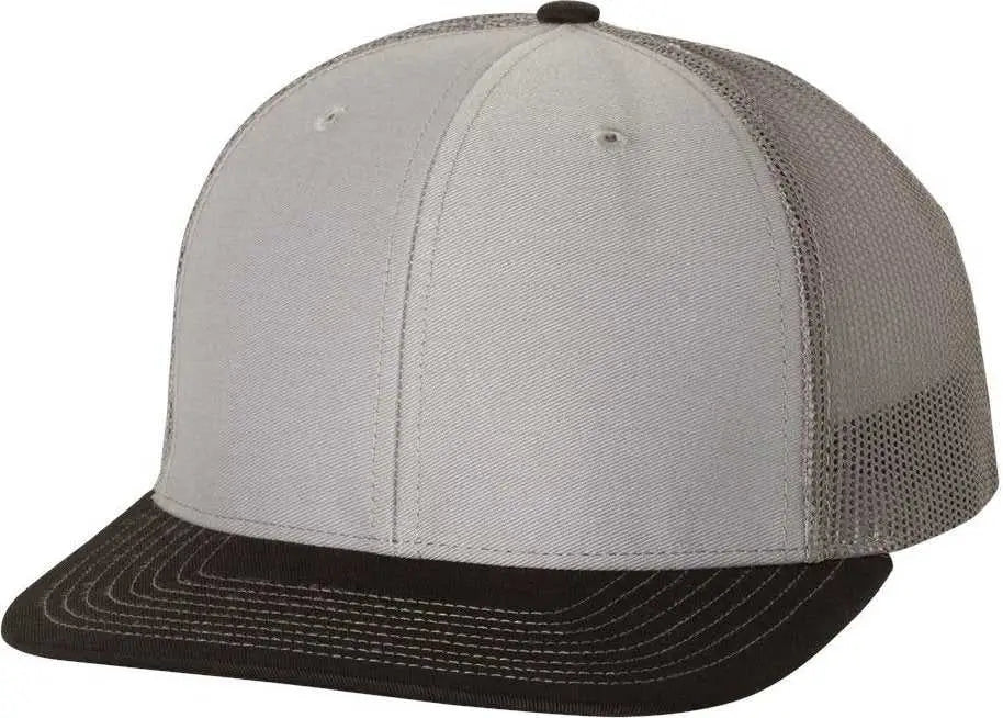 Richardson 112 Snapback Trucker Caps - Gray Charcoal Black - Gray Dark Gray / OSFM