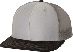 Richardson 112 Snapback Trucker Caps - Gray Charcoal Black - Gray Dark Gray / OSFM