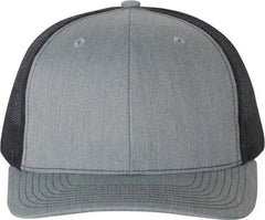 Richardson 112 Snapback Trucker Caps - Heather Gray Navy - Gray Navy / OSFM