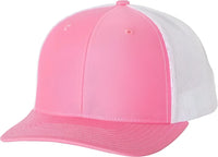 Richardson 112 Snapback Trucker Caps - Hot Pink White - Hot Pink White / OSFM