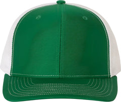 Richardson 112 Snapback Trucker Caps - Kelly White - Kelly White / OSFM