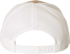 Richardson 112 Snapback Trucker Caps - Khaki White - Khaki White / OSFM
