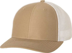 Richardson 112 Snapback Trucker Caps - Khaki White - Khaki White / OSFM