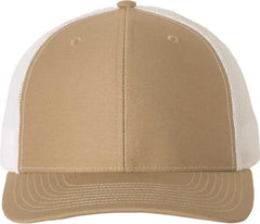 Richardson 112 Snapback Trucker Caps - Khaki White - Khaki White / OSFM