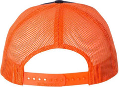 Richardson 112 Snapback Trucker Caps - Navy Orange - Navy Orange / OSFM