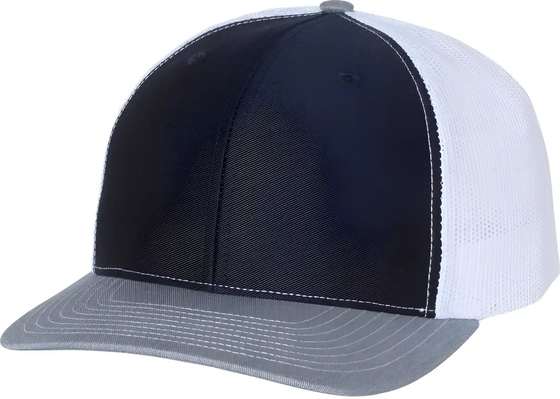 Richardson 112 Snapback Trucker Caps - Navy White Heather Gray - Navy White / OSFM