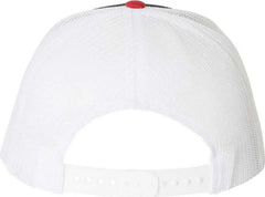 Richardson 112 Snapback Trucker Caps - Navy White Red - Navy White / OSFM