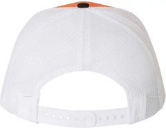 Richardson 112 Snapback Trucker Caps - Orange White Black - Orange White / OSFM