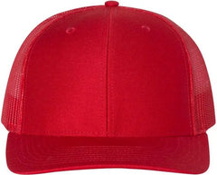 Richardson 112 Snapback Trucker Caps - Red