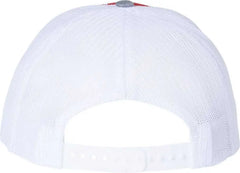 Richardson 112 Snapback Trucker Caps - Red White Heather Gray - Red Gray / OSFM