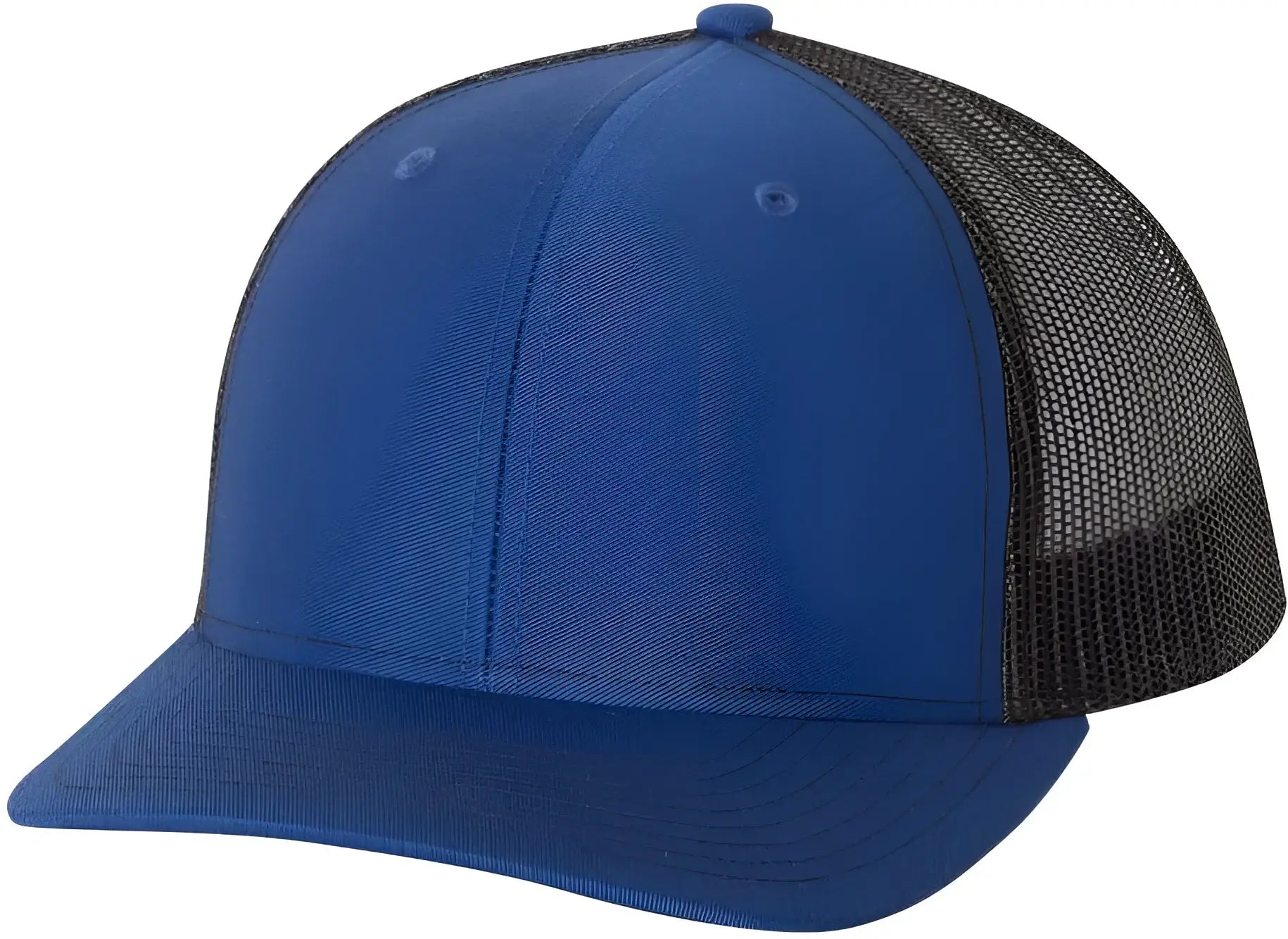 Richardson 112 Snapback Trucker Caps - Royal Black - Royal Black / OSFM
