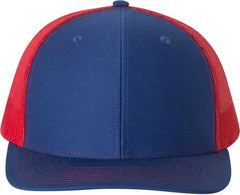 Richardson 112 Snapback Trucker Caps - Royal Red - Royal Red / OSFM
