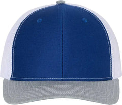 Richardson 112 Snapback Trucker Caps - Royal White Heather Gray - Royal Gray / OSFM