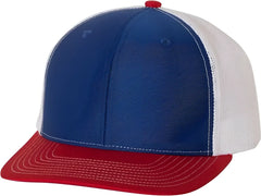 Richardson 112 Snapback Trucker Caps - Royal White Red - Royal Red / OSFM