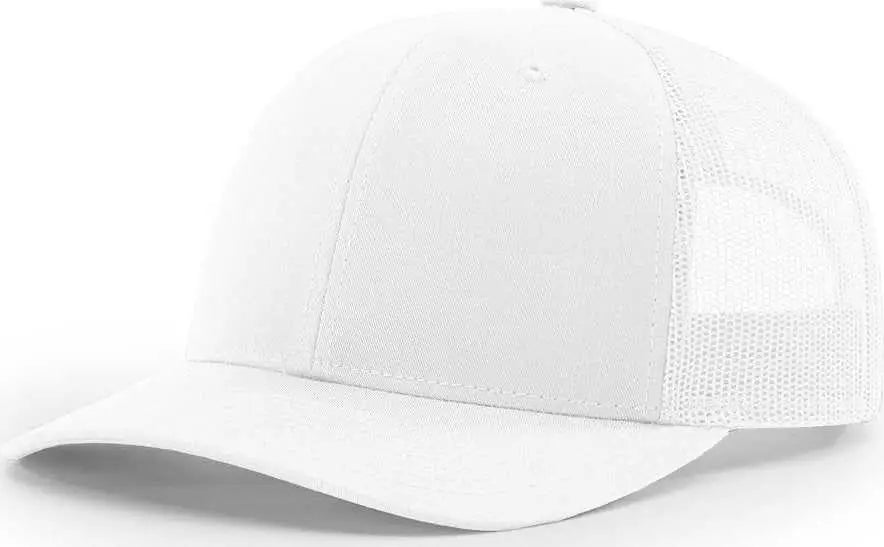 Richardson 112 Snapback Trucker Caps - White - White / OSFM