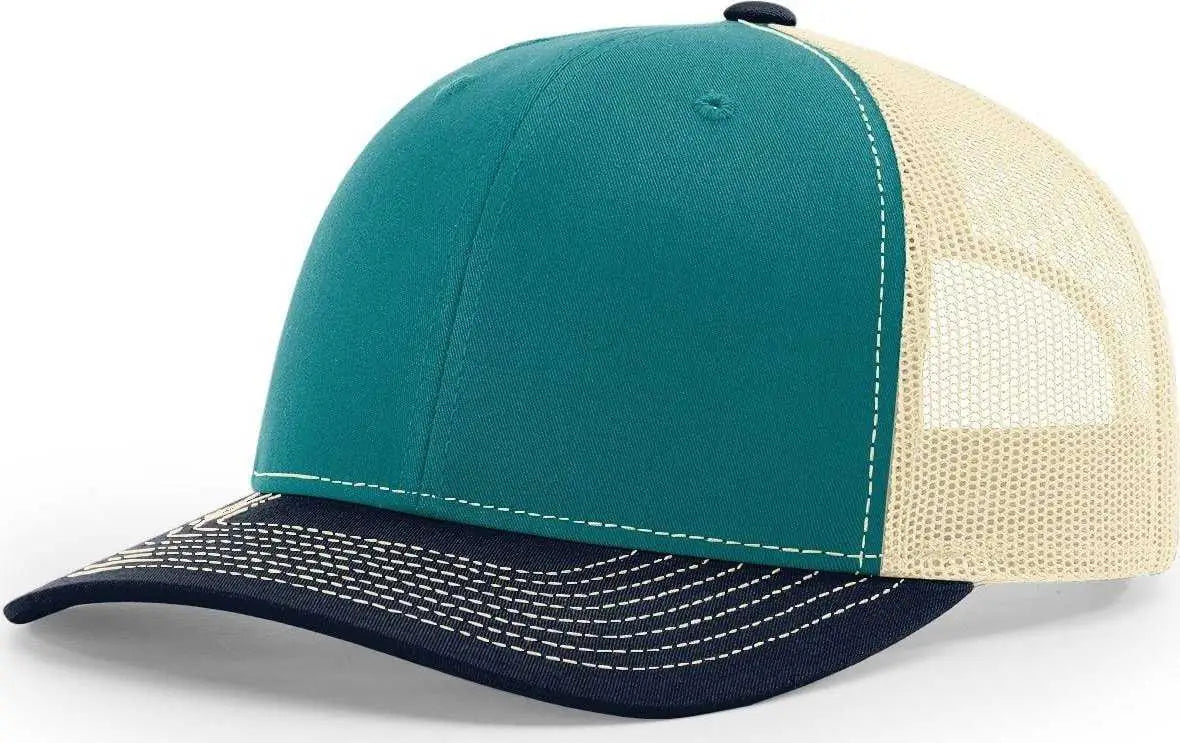 Richardson 112 Snapteal-navy Trucker Caps - Blue Teal Birch Navy - Blue Teal Birch Navy / OSFM