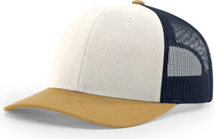 Richardson 112 Trucker Cap - Cream Navy Amber Gold - Navy Gold / OSFM