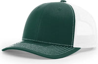 Richardson 112 Trucker Cap - Dark Green White - Forest White / OSFM