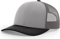 Richardson 112 Trucker Cap - Gray Charcoal Black - Gray Dark Gray / OSFM