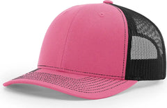 Richardson 112 Trucker Cap - Hot Pink Black - Hot Pink Black / OSFM