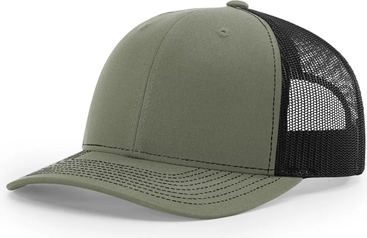 Richardson 112 Trucker Cap - Loden Black - Dark Gray Black / OSFM