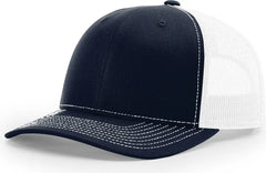 Richardson 112 Trucker Cap - Navy White - Navy White / OSFM