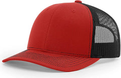 Richardson 112 Trucker Cap - Red Black - Red Black / OSFM