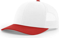 Richardson 112 Trucker Cap - White Red - White Red / OSFM