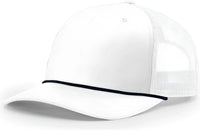 Richardson 112FPR 5 Panel Rope Trucker Caps - White Navy Navy Rope - White Navy / OSFM