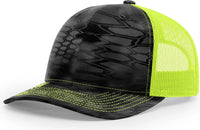 Richardson 112P Printed Trucker Cap - Kryptek Typhon Neon Yellow - Kryptek Yellow / OSFM