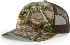 Richardson 112P Printed Trucker Cap - Realtree Edge Brown - Realtree Edge Brown / OSFM