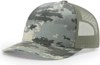 Richardson 112PFP Printed Five Panel Trucker Cap - Digital Camo Light Green - Digital Camo Light Green / OSFM