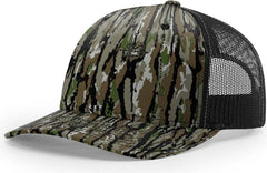 Richardson 112PFP Printed Five Panel Trucker Cap - Realtree Original Black - Realtree Original Black / OSFM