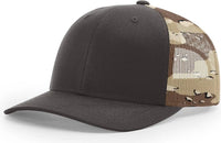 Richardson 112PM Printed Mesh Trucker Cap - Brown Desert Camo - Brown Desert Camo / OSFM
