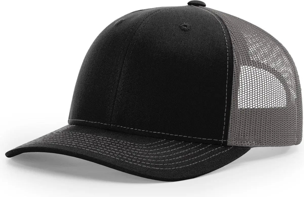 Richardson 112RE Recycled Trucker Cap - Black Charcoal - Black Dark Gray / OSFM