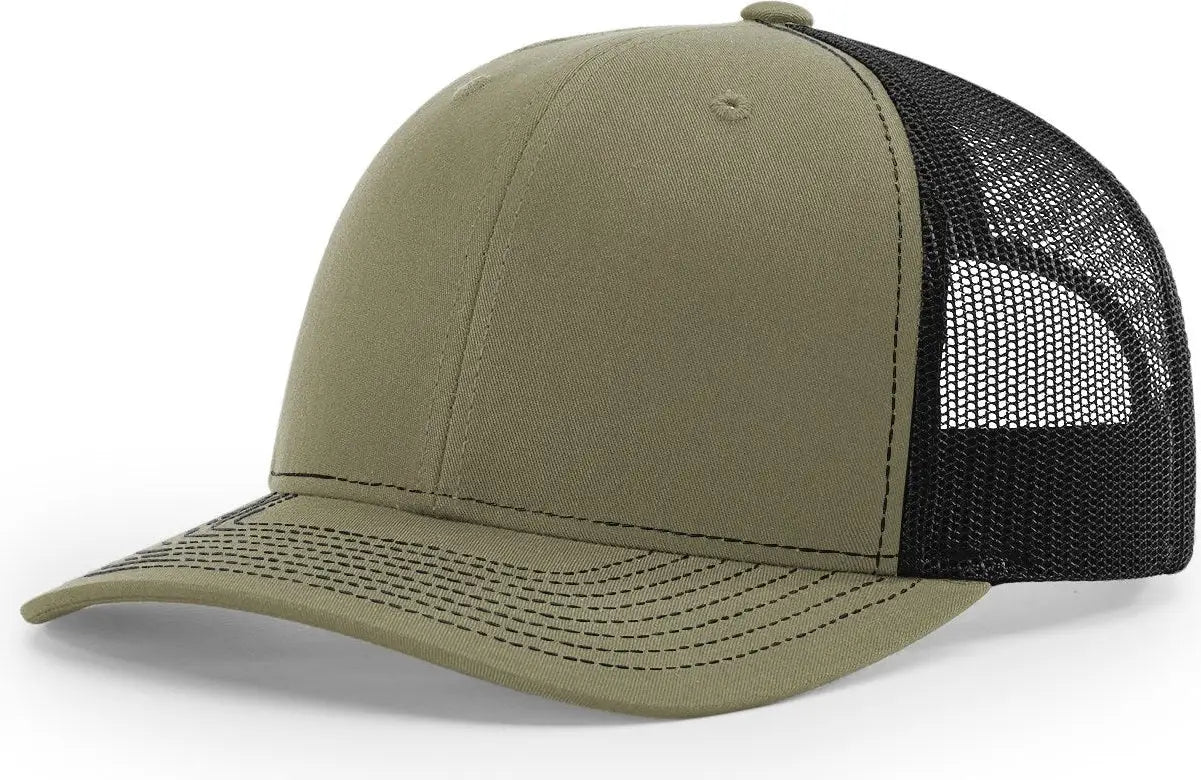 Richardson 112RE Recycled Trucker Cap - Loden Black - Loden Black / OSFM
