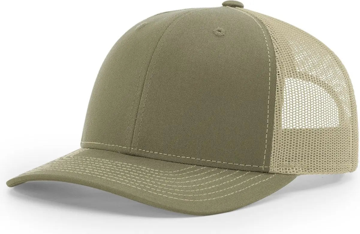Richardson 112RE Recycled Trucker Cap - Loden Khaki - Loden Khaki / OSFM