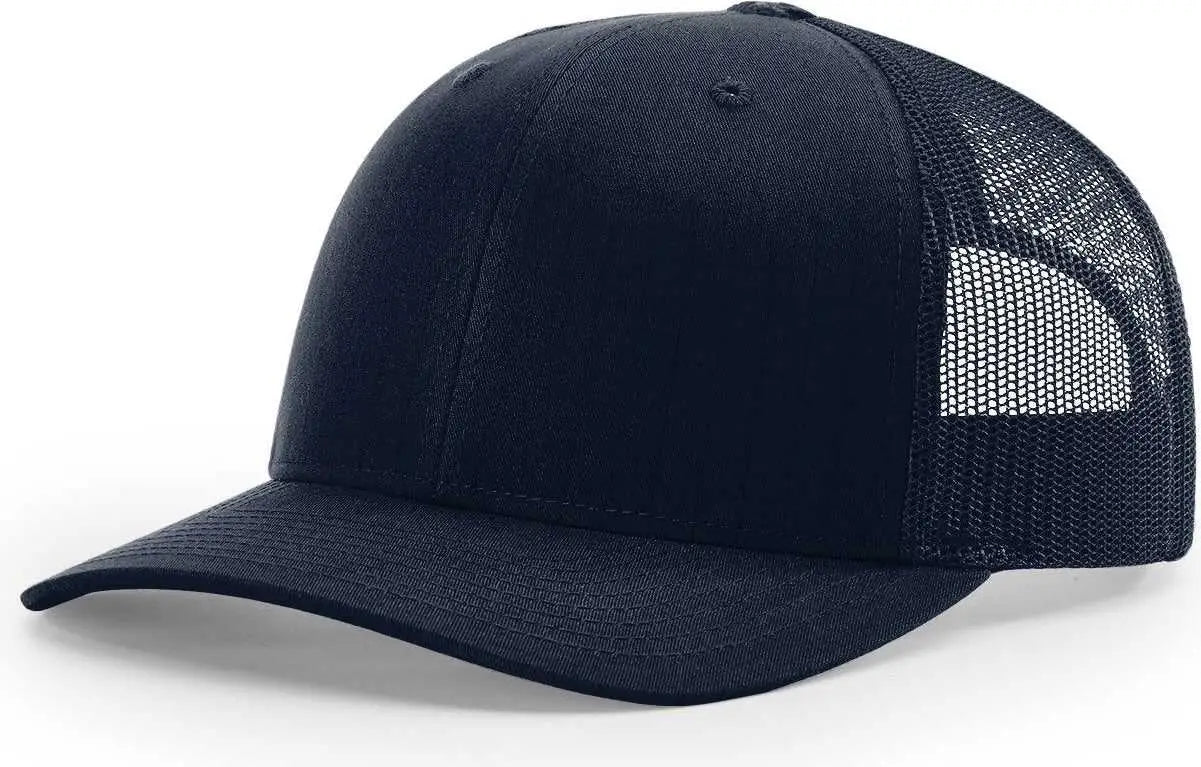 Richardson 112T Tactical Snapback Trucker Caps - Navy - Navy / OSFM