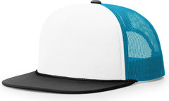 Richardson 113 Foamie Trucker Cap - White Neon Blue Black - White Blue Black / OSFM